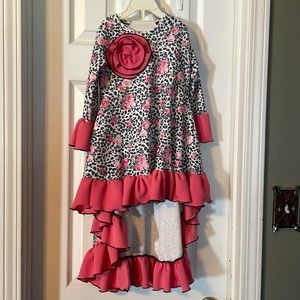 Custom made high low swing top with skirt sz 8